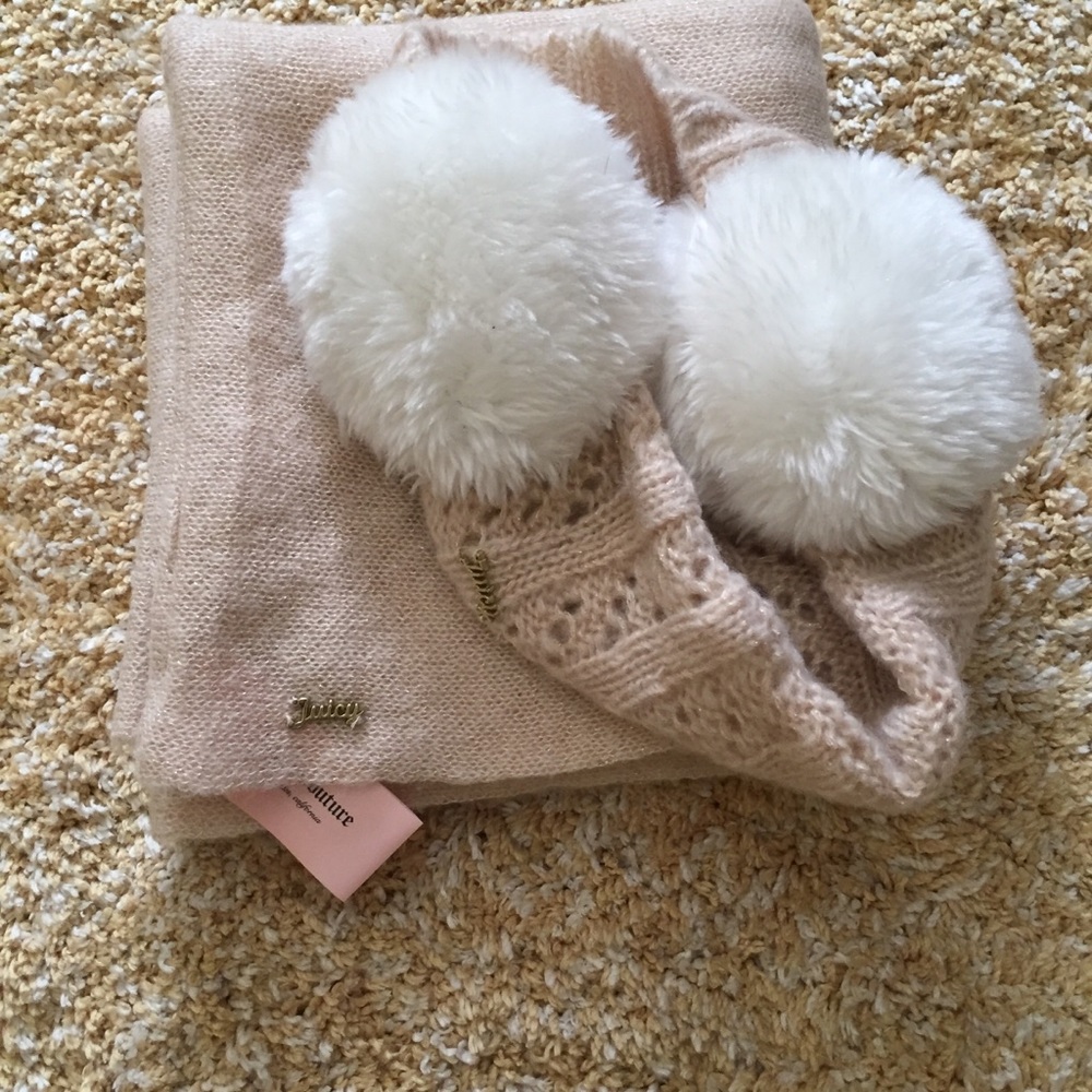 Juicy Couture Infinity Scarf and Earmuff Set